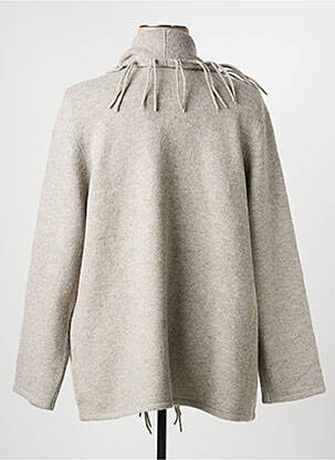 Gilet manches longues col châle gris OLSEN femme