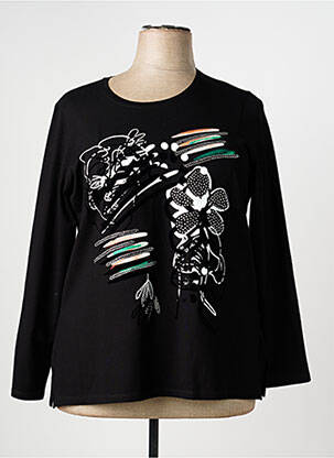 T-shirt manches longues manches longues noir GREGORY PAT femme