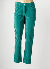 Pantalon slim taille élastique taille normale vert FRANCE RIVOIRE femme