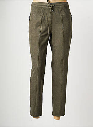 Pantalon chino taille normale taille normale vert OLSEN femme