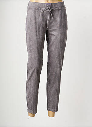 Pantalon chino taille normale taille normale gris OLSEN femme