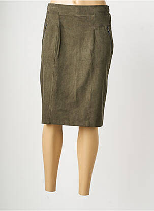 Jupe mi-longue stretch vert OLSEN femme