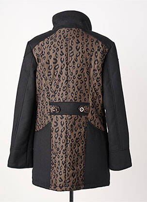 Manteau court coupe droite sans capuche noir GREGORY PAT femme