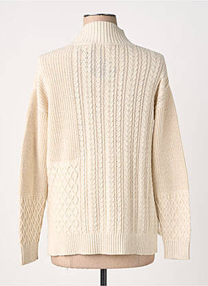Pull coupe droite manches longues beige OLSEN femme