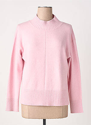 Pull coupe droite manches longues rose OLSEN femme