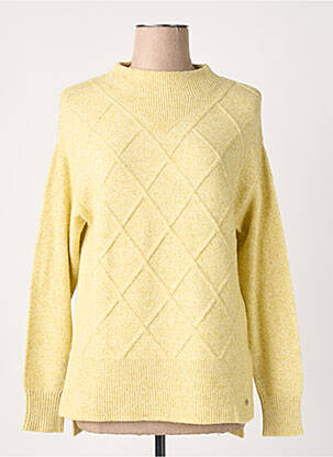 Pull coupe droite manches longues jaune OLSEN femme