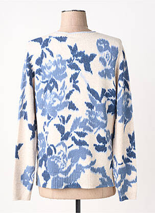 Pull coupe droite manches longues blanc OLSEN femme