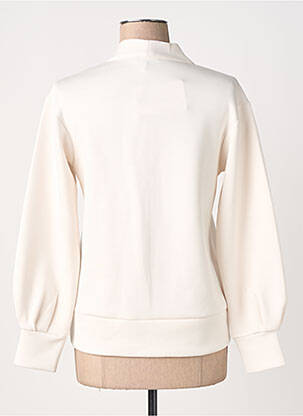 Pull coupe cintrée manches longues blanc OLSEN femme