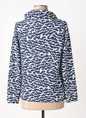 Pull coupe droite manches longues bleu OLSEN femme