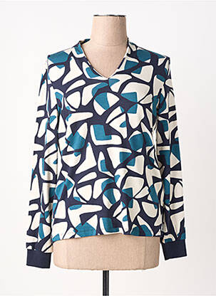 Top stretch manches longues bleu OLSEN femme