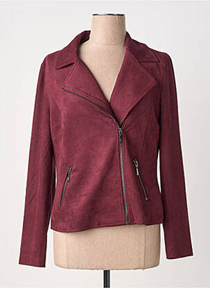 Veste casual tissage suedine violet OLSEN femme