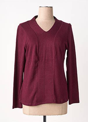 Pull coupe cintrée manches longues violet MERI & ESCA femme