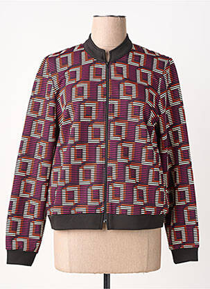 Veste casual col rond violet MERI & ESCA femme