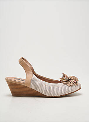 Sandales/nu pieds talon compensé talon de 4 à 6cm blanc MAM'ZELLE femme