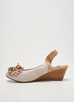 Sandales/nu pieds talon compensé talon de 4 à 6cm blanc MAM'ZELLE femme