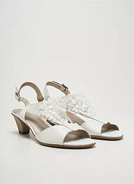 Sandales/nu pieds type de semelle amortissante talon de 4 à 6cm blanc SWEET femme
