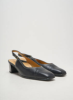 Sandales/nu pieds tissage satiné talon de 4 à 6cm noir HASLEY femme