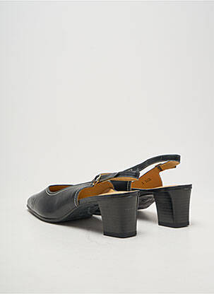 Sandales/nu pieds tissage satiné talon de 4 à 6cm noir HASLEY femme
