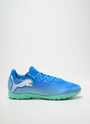 Baskets tissage satiné bout rond bleu PUMA homme