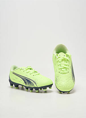 Baskets  bout rond jaune PUMA enfant
