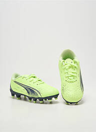 Baskets  bout rond jaune PUMA enfant