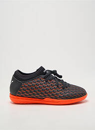 Baskets tissage satiné bout rond orange PUMA garçon