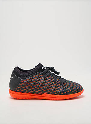 Baskets tissage satiné bout rond orange PUMA garçon