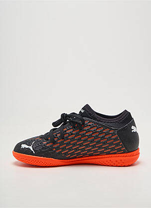 Baskets tissage satiné bout rond orange PUMA garçon
