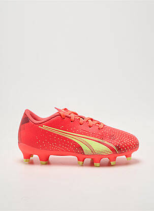 Baskets impression bout rond orange PUMA enfant