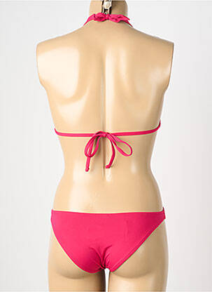 Maillot de bain 1 pièce stretch rose GENIUS femme