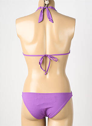 Maillot de bain 1 pièce stretch violet GENIUS femme