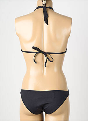 Maillot de bain 1 pièce stretch noir GENIUS femme
