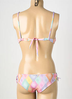 Maillot de bain 2 pièces stretch haut soutien-gorge balconnet violet GENIUS femme