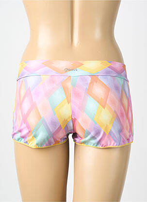 Bas de maillot de bain imprimé fantaisie short rose GENIUS femme