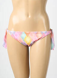 Bas de maillot de bain imprimé fantaisie bikini rose GENIUS femme