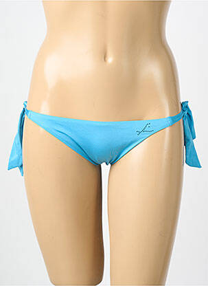 Bas de maillot de bain stretch bikini bleu GENIUS femme