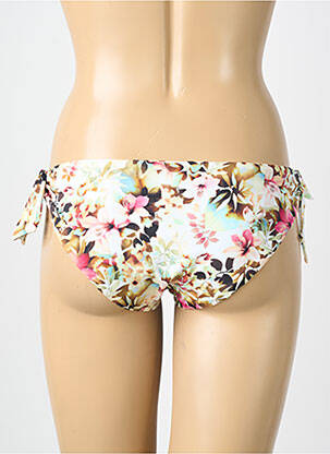 Bas de maillot de bain imprimé fantaisie bikini violet GENIUS femme