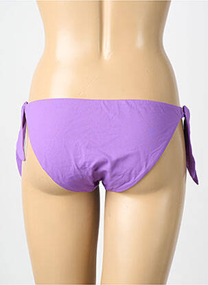Bas de maillot de bain stretch bikini violet GENIUS femme