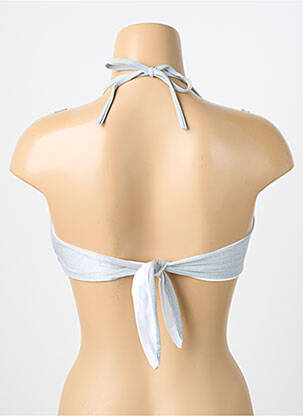 Haut de maillot de bain stretch haut bandeau gris GENIUS femme