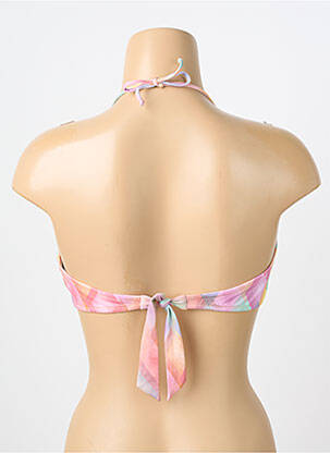 Haut de maillot de bain stretch haut bandeau rose GENIUS femme