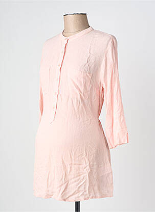 Tunique maternité manches 3/4 rose ESSENTIELS BY POMKIN femme