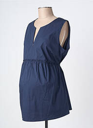 Tunique maternité col v bleu ATTESA femme