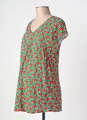 Tunique maternité col v vert POMKIN femme
