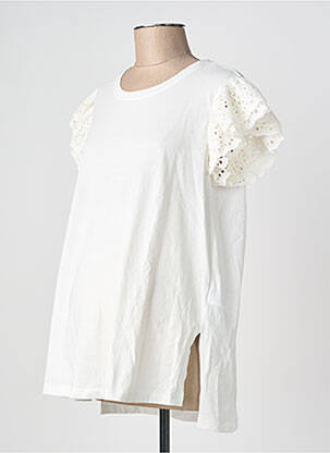 Tunique maternité manches courtes beige SERAPHINE femme