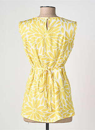 Tunique maternité tissage popeline jaune POMKIN femme