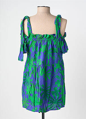 Chemisier maternité col carré vert PIETRO BRUNELLI femme