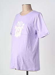 T-shirt / top maternité coupe cintrée violet YOU & MILK femme