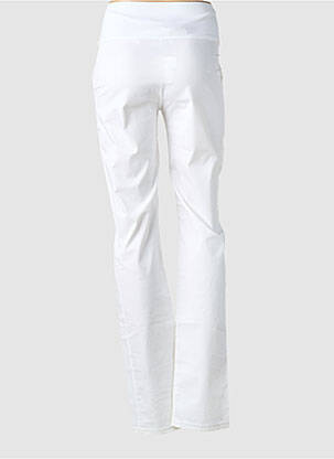 Pantalon maternité tissage popeline blanc BALLOON femme