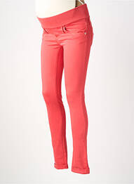 Pantalon maternité taille haute rouge PIETRO BRUNELLI femme