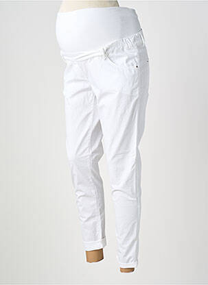 Pantalon maternité slim blanc ATTESA femme